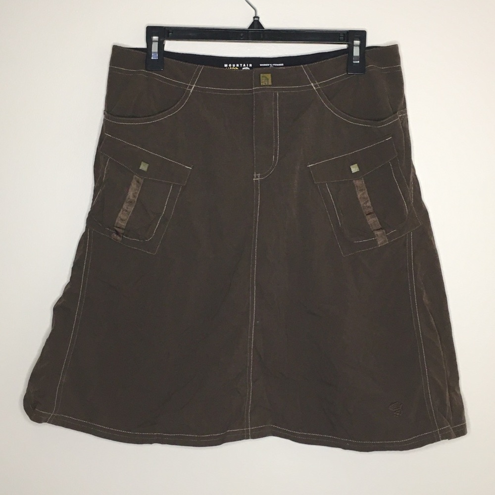 Mountain Hardwear Brown A-Line Utility Skirt